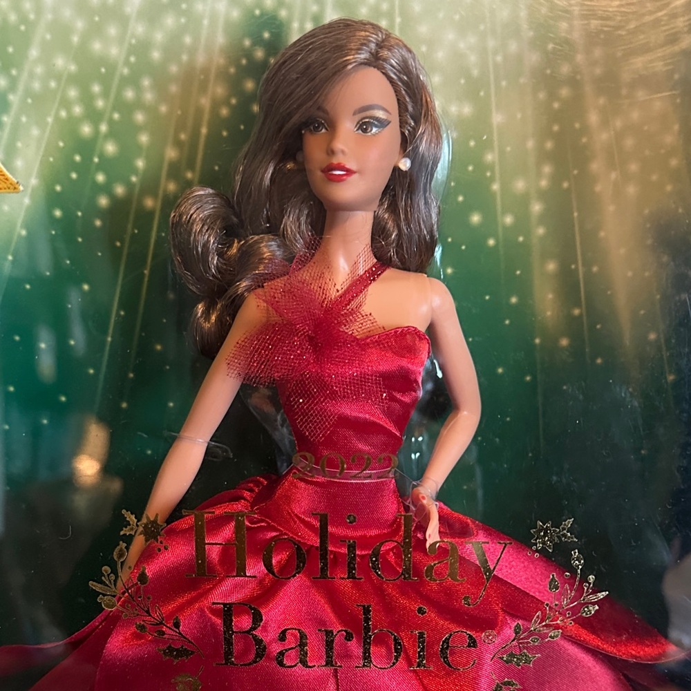 Barbie Holiday Doll in Rich Red Gown